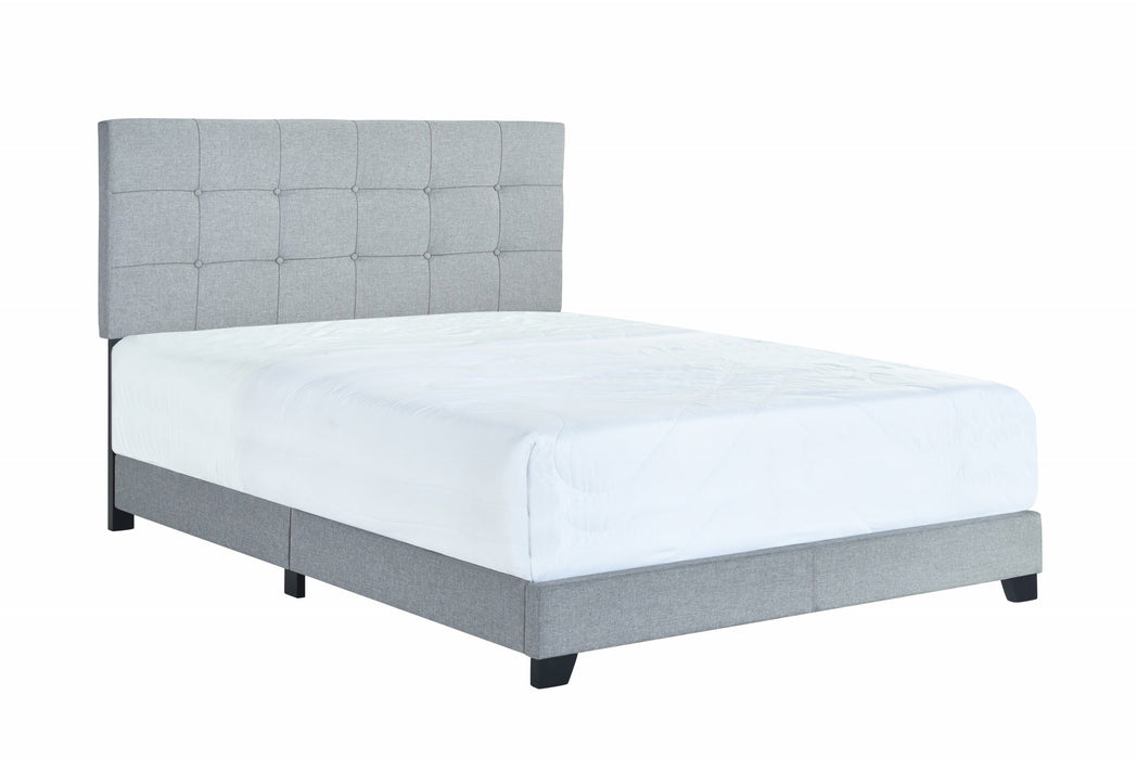 Florence Gray Queen Upholstered Bed