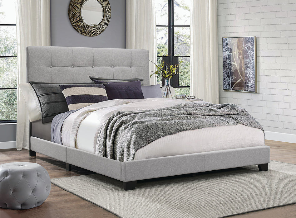 Florence Gray Twin Upholstered Bed