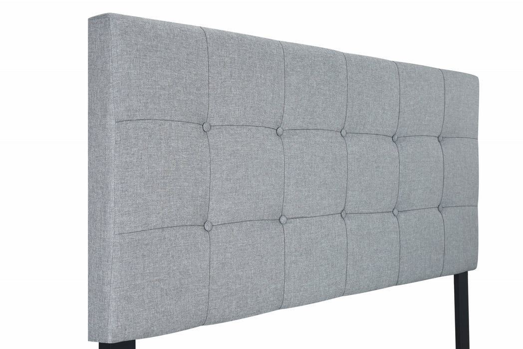 Rigby Gray King Upholstered Platform Bed