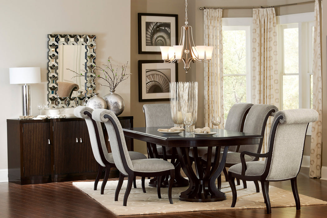 Savion Espresso Extendable Dining Set