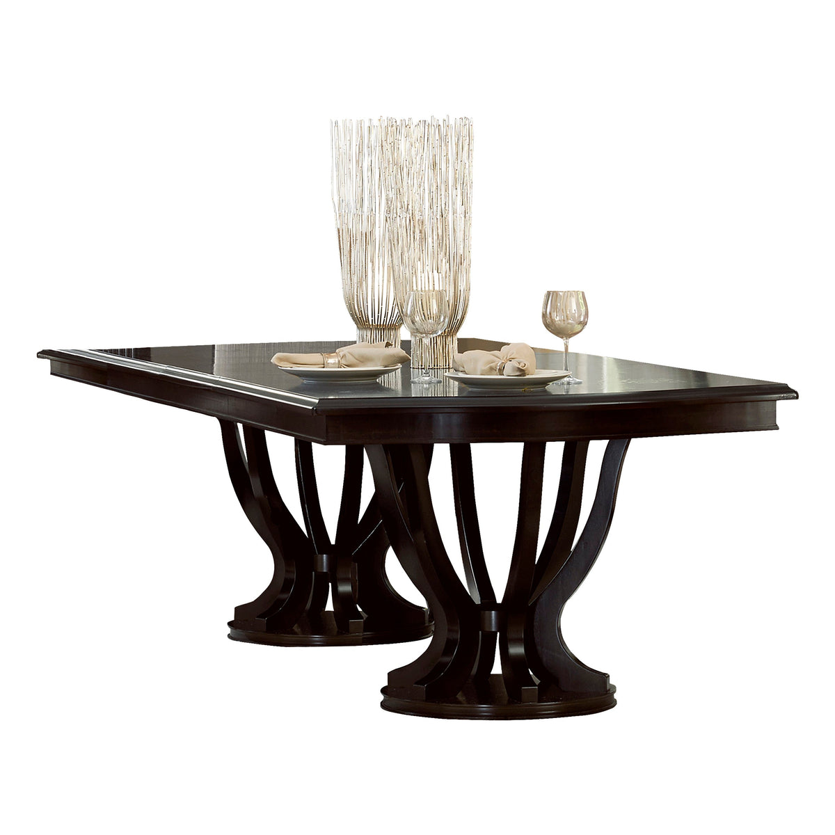 Homelegance savion espresso oval 2024 extendable dining table