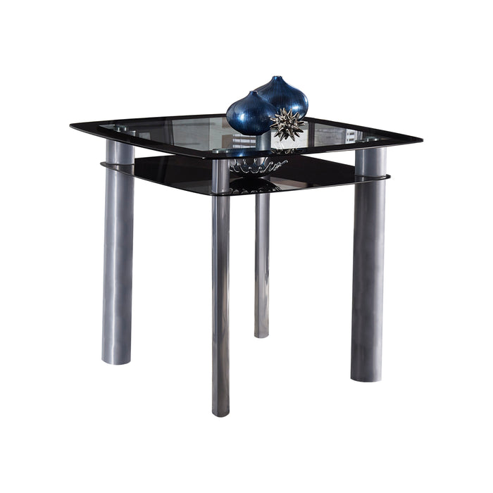 Sona Black/Silver Counter Height Set