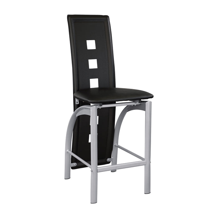 Sona Black/Silver Counter Height Set