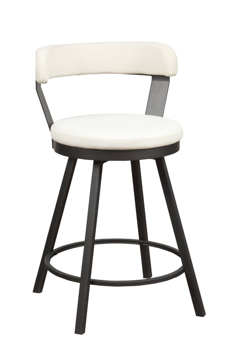 Appert White/Dark Gray Swivel Counter Chair