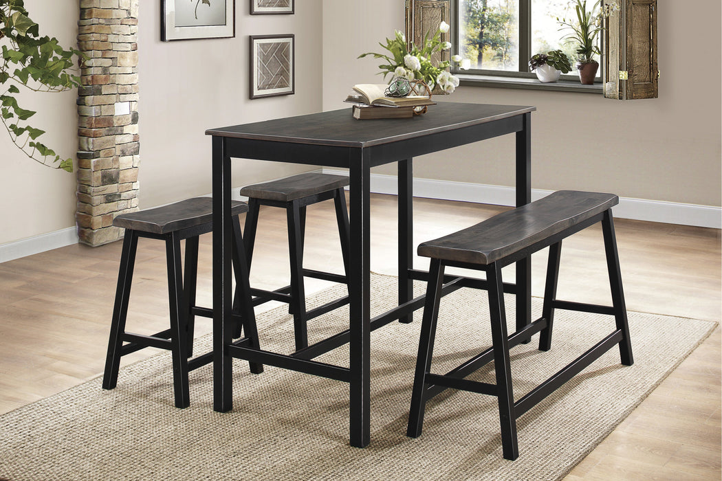 Visby Gray 4-Piece Counter Height Set