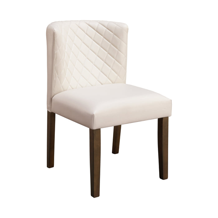 Nelina Walnut/Espresso Side Chair, Set of 2