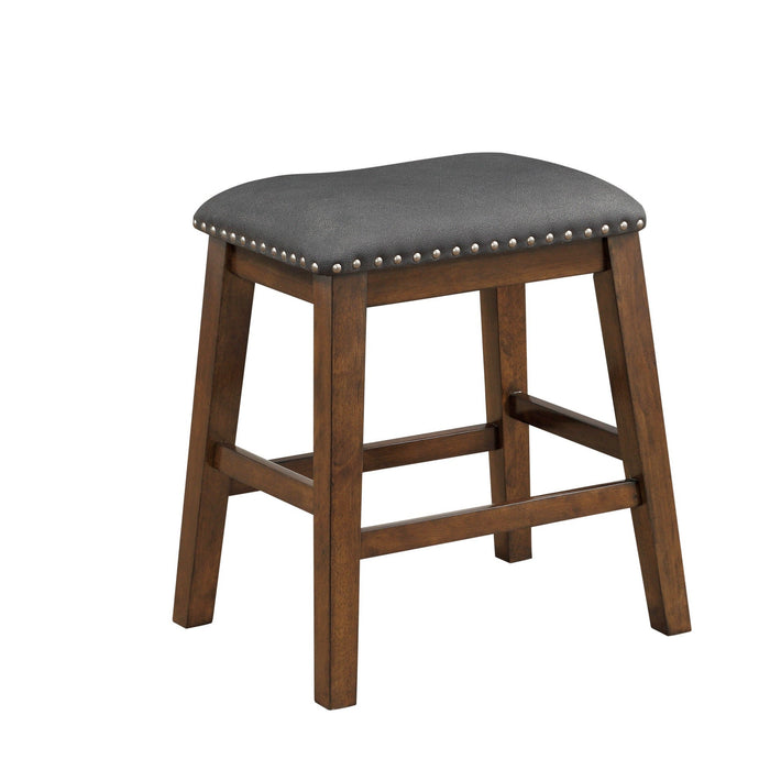 Brindle Cherry/Black Counter Height Stool, Set of 2