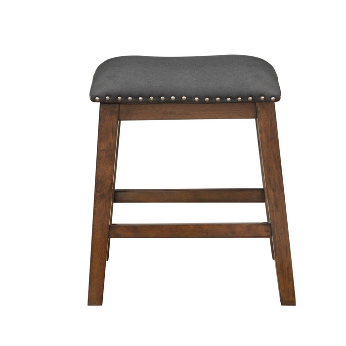 Brindle Cherry/Black Counter Height Stool, Set of 2