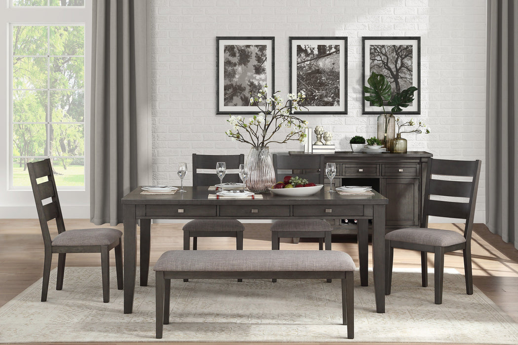 Baresford Gray Dining Bench