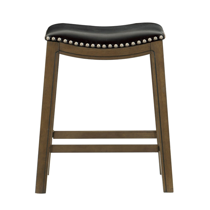 Ordway Black/Brown Counter Height Stool, Black