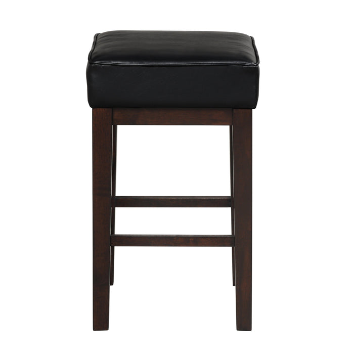 Pittsville Black/Espresso Counter Height Stool, Set of 2