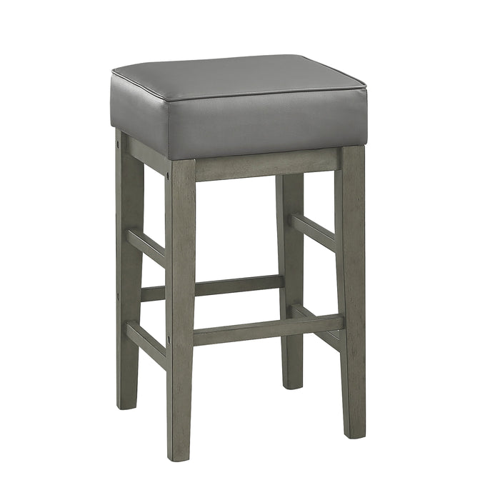 Pittsville Gray/Espresso Counter Height Stool, Set of 2