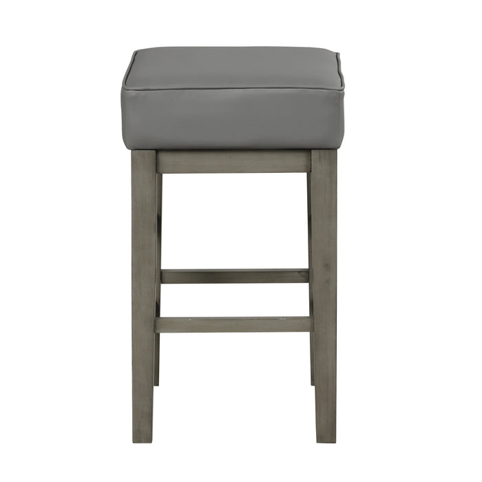 Pittsville Gray/Espresso Counter Height Stool, Set of 2