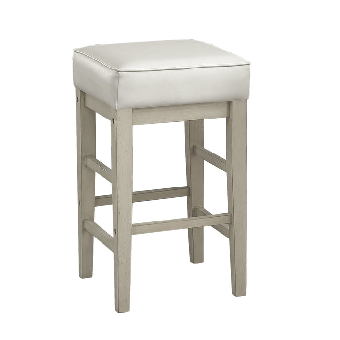 Pittsville White/Espresso Counter Height Stool, Set of 2