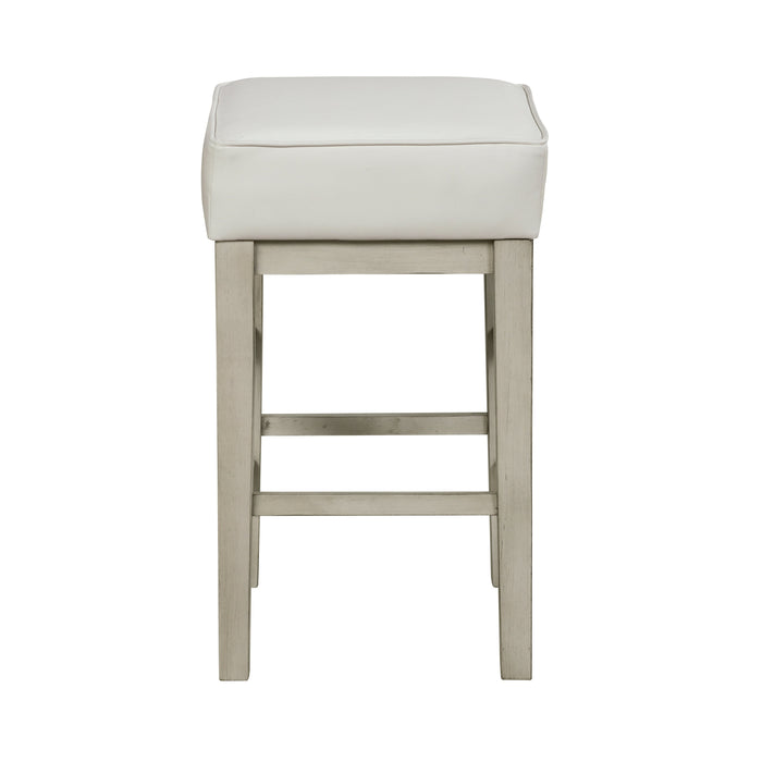 Pittsville White/Espresso Counter Height Stool, Set of 2