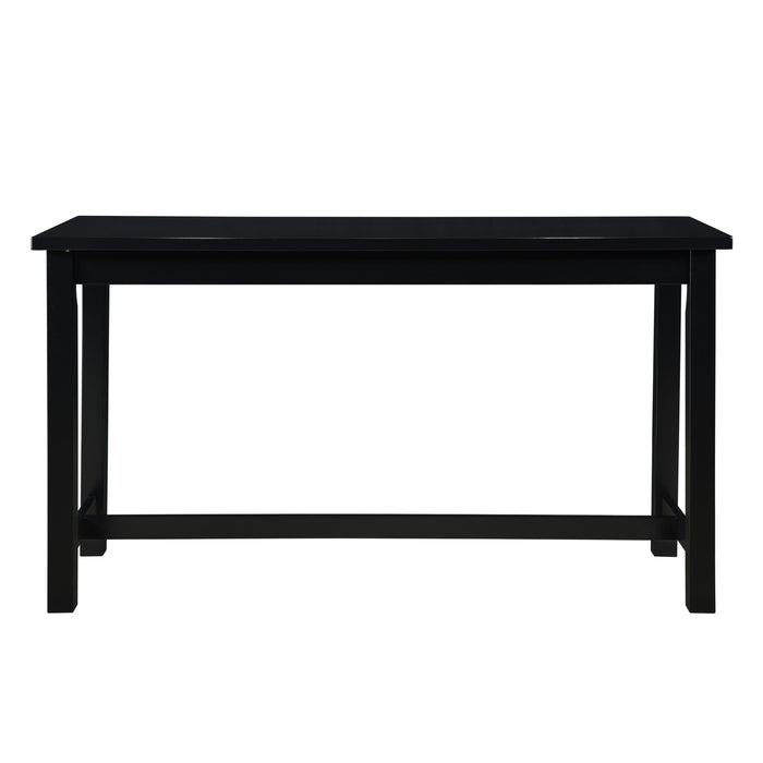 Connected Black 4-Piece Counter Height Set