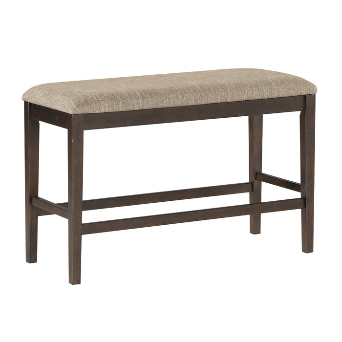 Balin Dark Brown Counter Height Bench