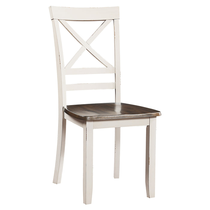 Troy Antique White 5-Piece Dining Set