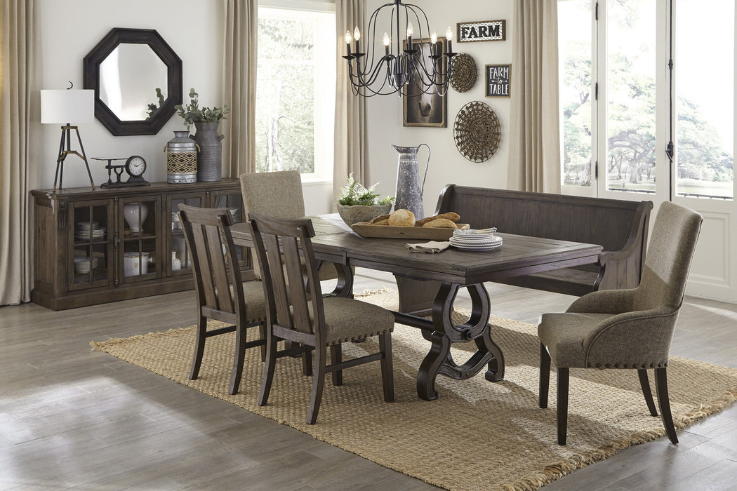 Gloversville Brown Extendable Dining Table