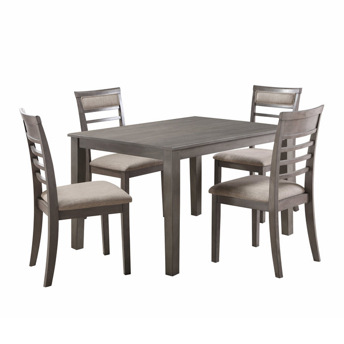 Lovell Gray 5-Piece Dining Set