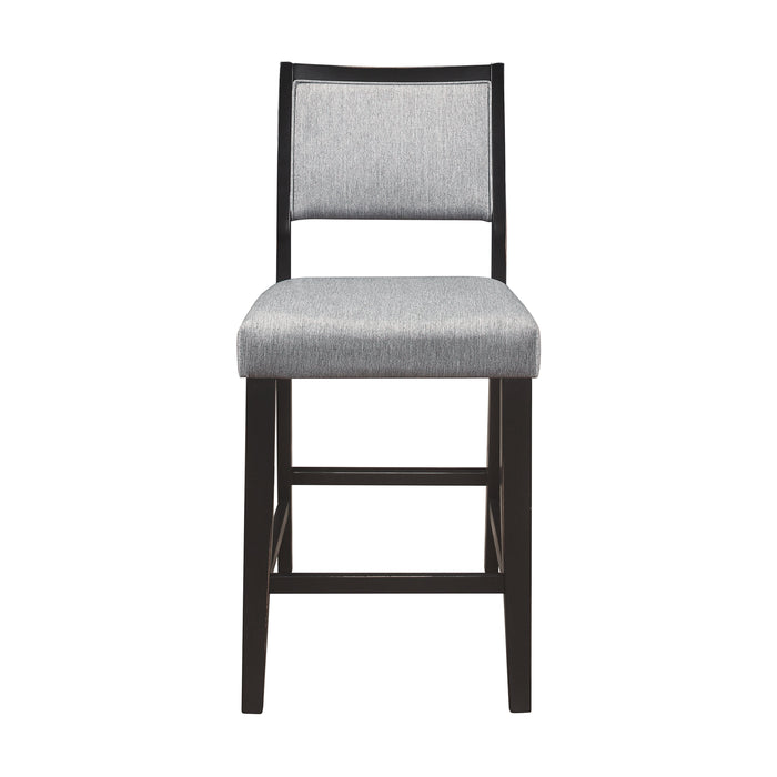 Stratus Gray/Black Counter Height Chair, Set of 2