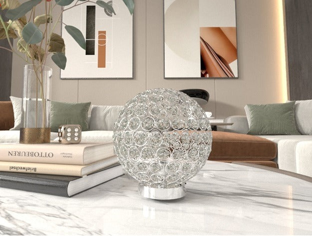 Dana Crystal Globe Table Lamp