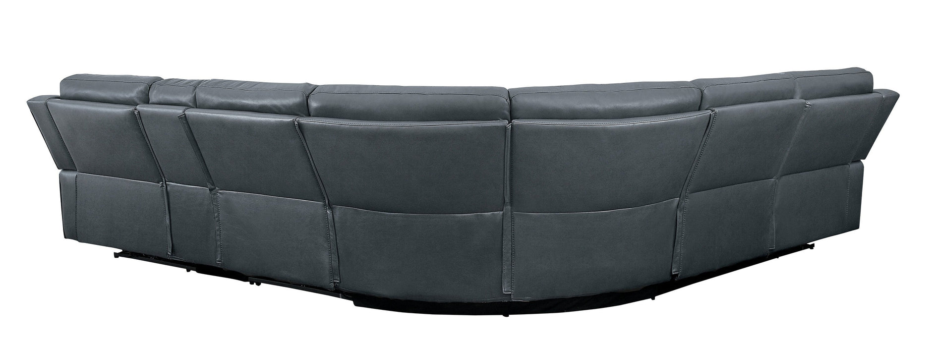 Falun Gray Power Reclining Sectional