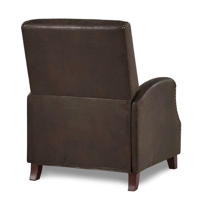 Walden Brown Push Back Reclining Chair