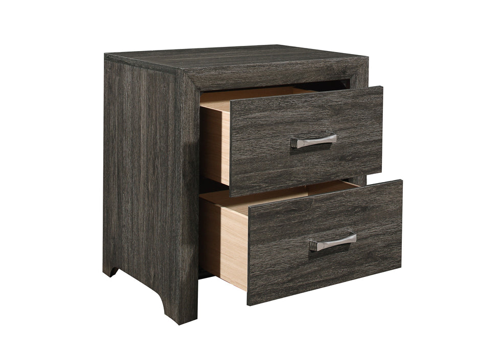 Edina Dark Gray Nightstand