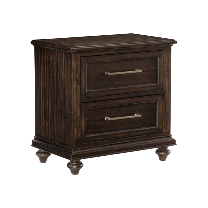 Cardano Driftwood Charcoal Nightstand