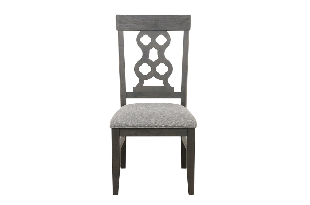 Arasina Dark Pewter Side Chair, Set of 2