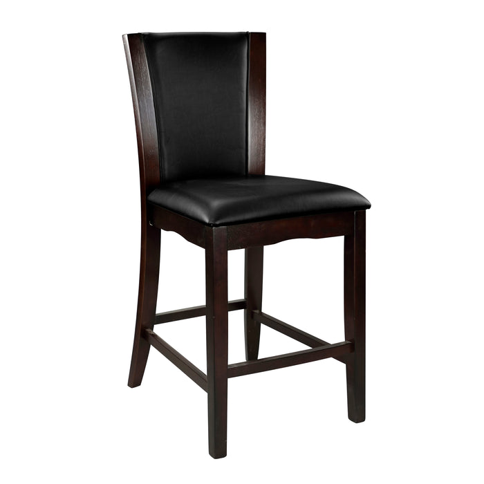 Daisy Dark Brown Counter Height Chair, Set of 2