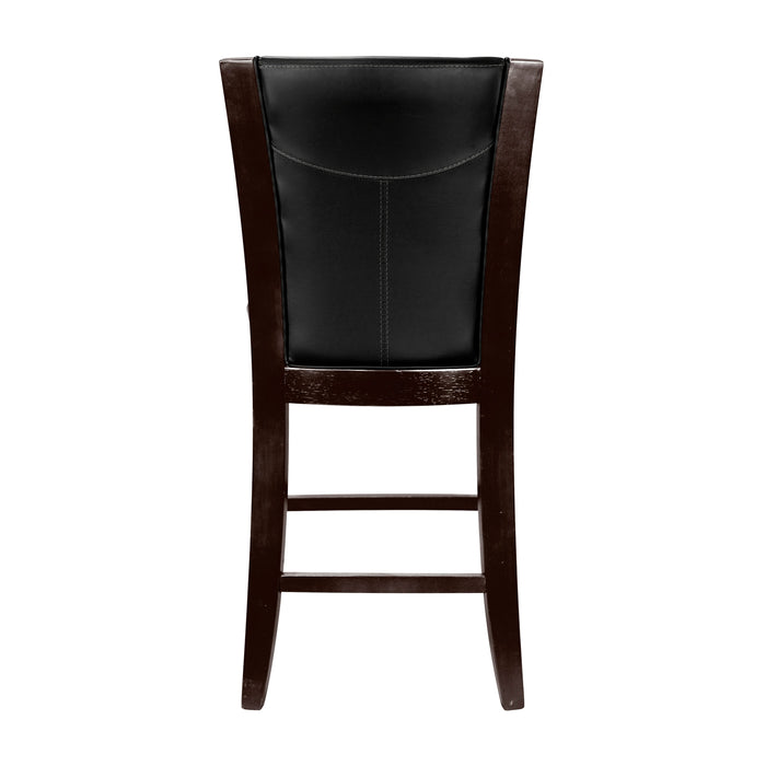 Daisy Dark Brown Counter Height Chair, Set of 2