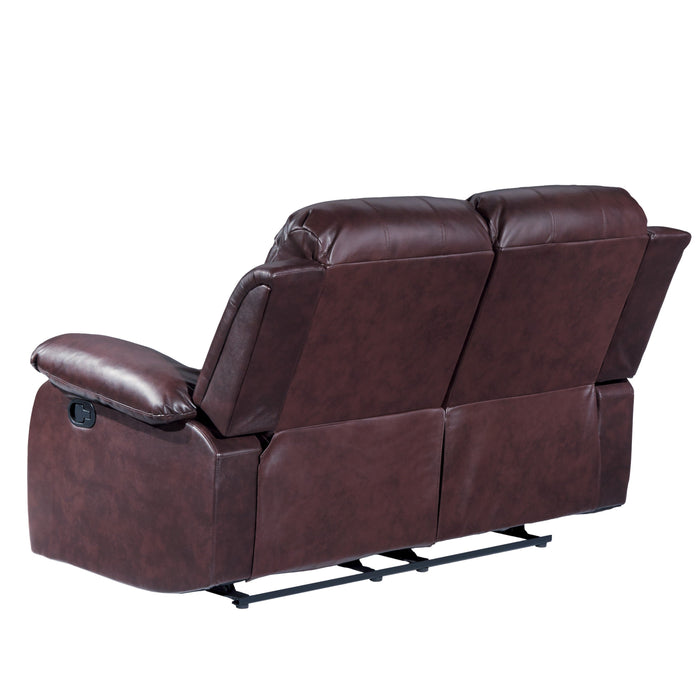 Granley Brown Reclining Loveseat