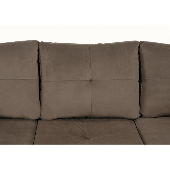 Phelps Chocolate Reversible Sofa Chaise