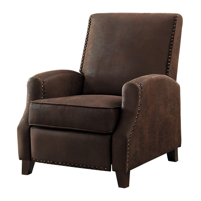 Walden Brown Push Back Reclining Chair