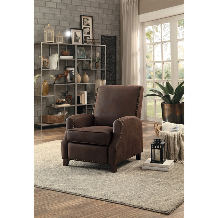 Walden Brown Push Back Reclining Chair