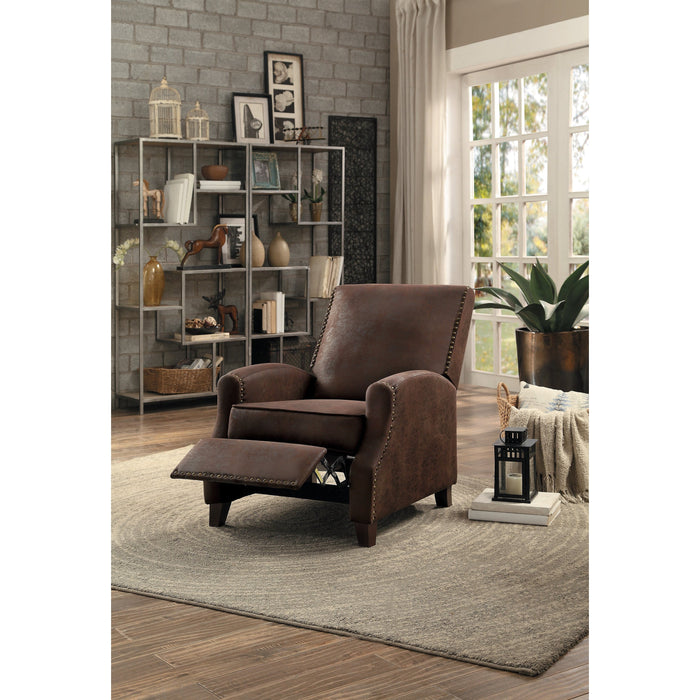 Walden Brown Push Back Reclining Chair