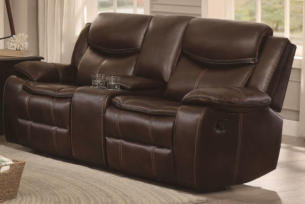 Bastrop Brown Reclining Loveseat