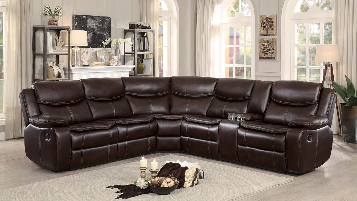 Bastrop Brown Reclining Sectional