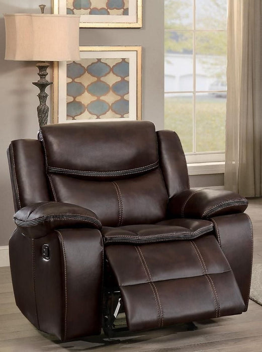 Bastrop Brown Reclining Living Room Set