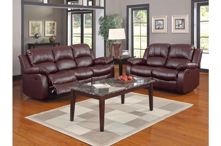 Granley Brown Reclining Loveseat