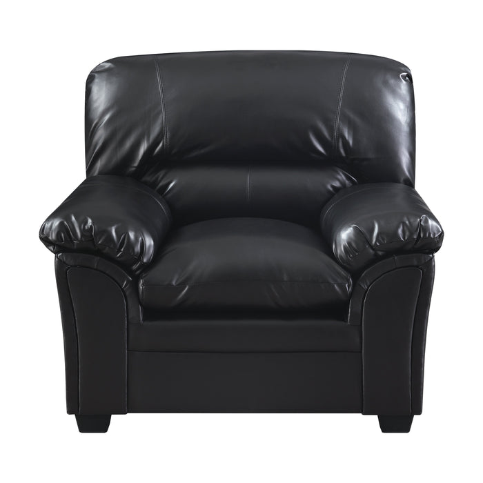 Talon Black Faux Leather Chair