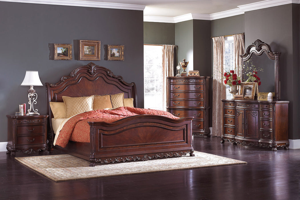 Deryn Park Cherry Queen Sleigh Bed