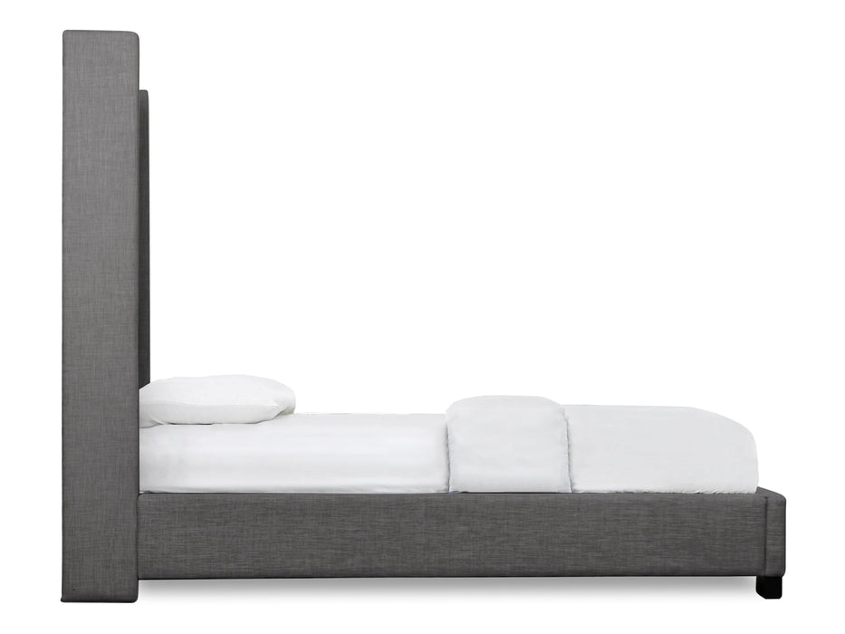 Melody Dark Gray Queen Upholstered Bed