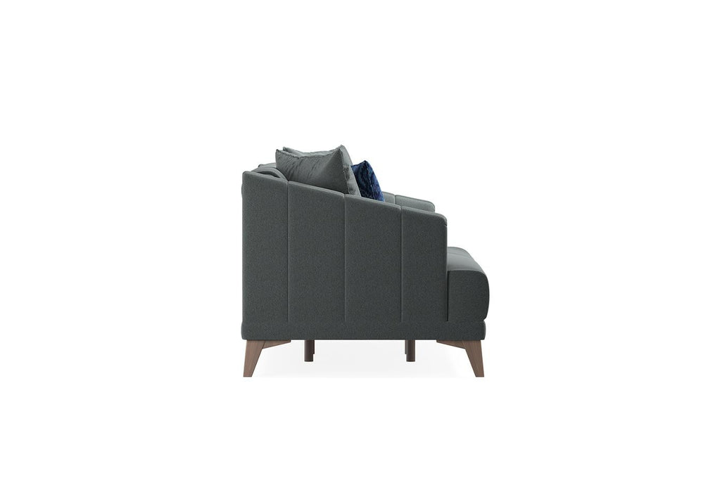 Dark Blue Velvet Sona 3-Seater Sofa Bed