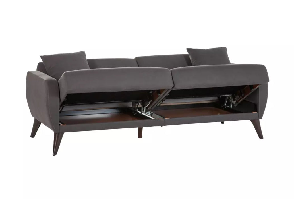 Zigana Charcoal Sofa In A Box-Flexy