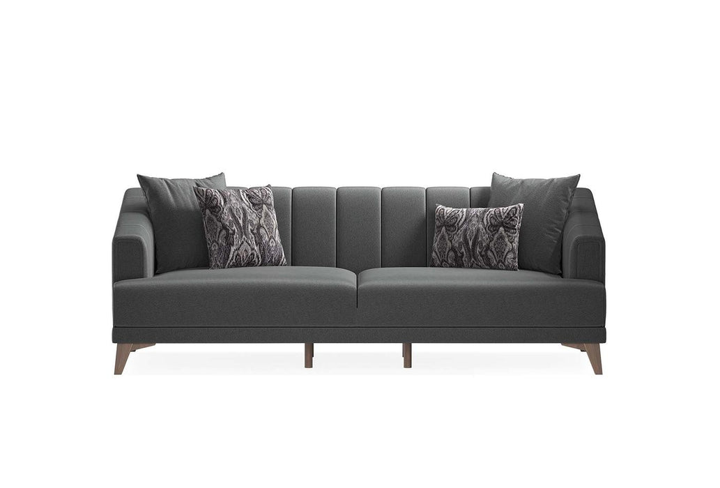 Anthracite Velvet Sona 3-Seater Sofa Bed