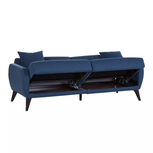 Zigana Indigo Blue Sofa In A Box-Flexy