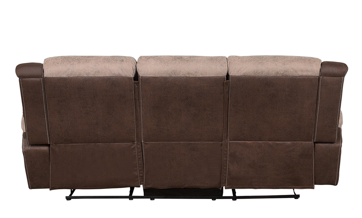 Chai Brown Microfiber Reclining Living Room Set